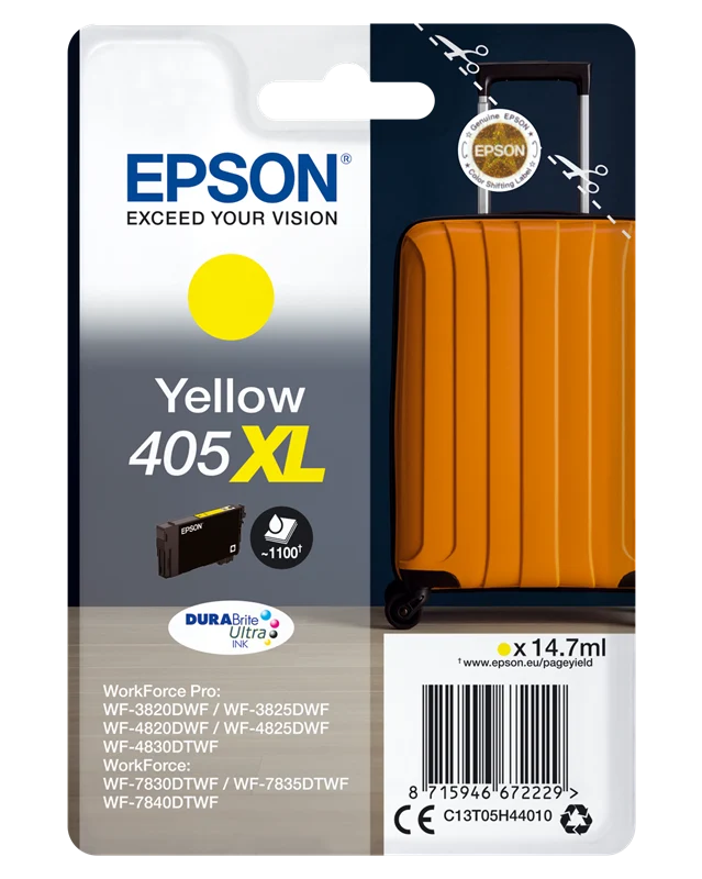 Epson 405 XL Gelb Druckerpatrone C13T05H44010