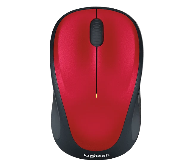 Logitech M235 Maus Rot / Schwarz