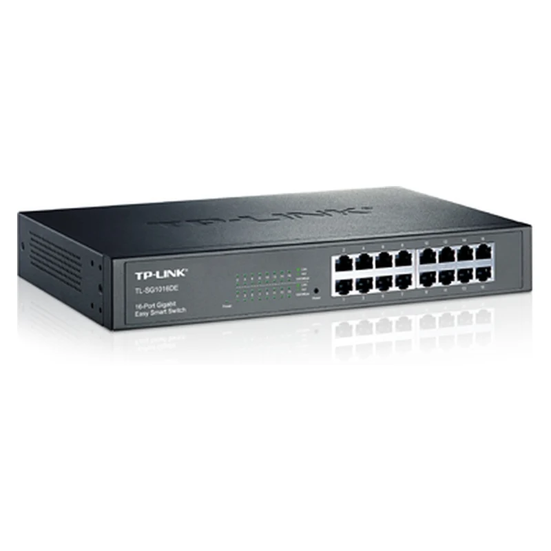 TP-Link TL-SG1016DE Managed L2 Gigabit Ethernet (10/100/1000) 1U Schwarz