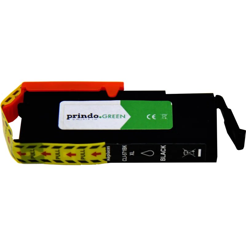Prindo Green XL Druckerpatrone kompatibel mit Canon CLI-571bk XL Schwarz