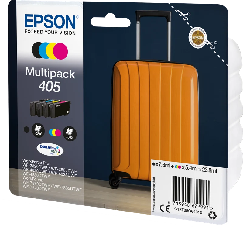Epson 405 Multipack Schwarz/Cyan/Magenta/Gelb