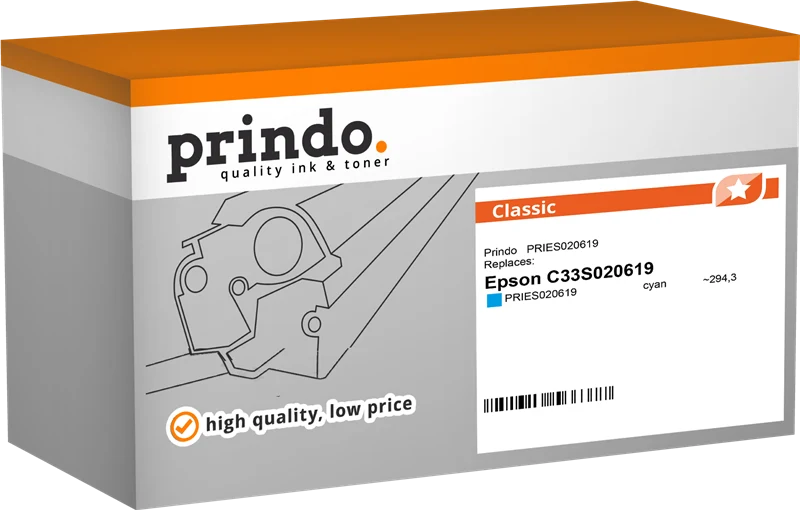 Prindo Classic Druckerpatrone kompatibel mit Epson SJIC26P-C Cyan
