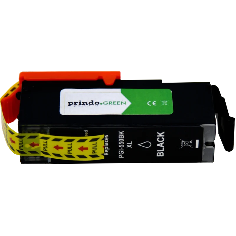 Prindo Green XL Druckerpatrone kompatibel mit Canon PGI-550pgbk XL Schwarz