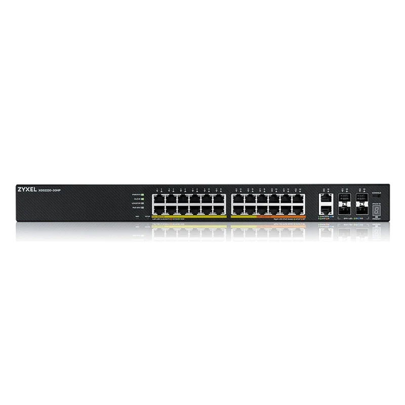 Zyxel XGS2220-30HP Managed L3 Gigabit Ethernet (10/100/1000) Power over Ethernet (PoE) Schwarz