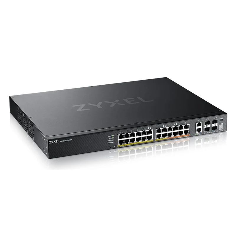 Zyxel XGS2220-30HP Managed L3 Gigabit Ethernet (10/100/1000) Power over Ethernet (PoE) Schwarz