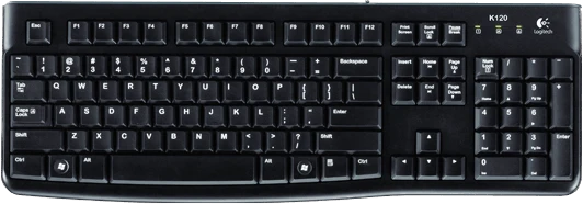 Logitech K120 Tastatur Schwarz