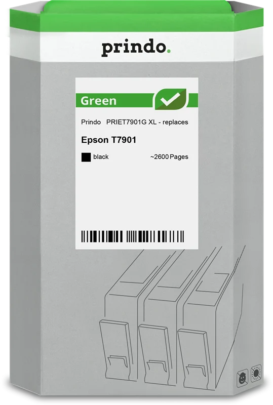 Prindo Green XL Druckerpatrone kompatibel mit Epson 79 XL Schwarz