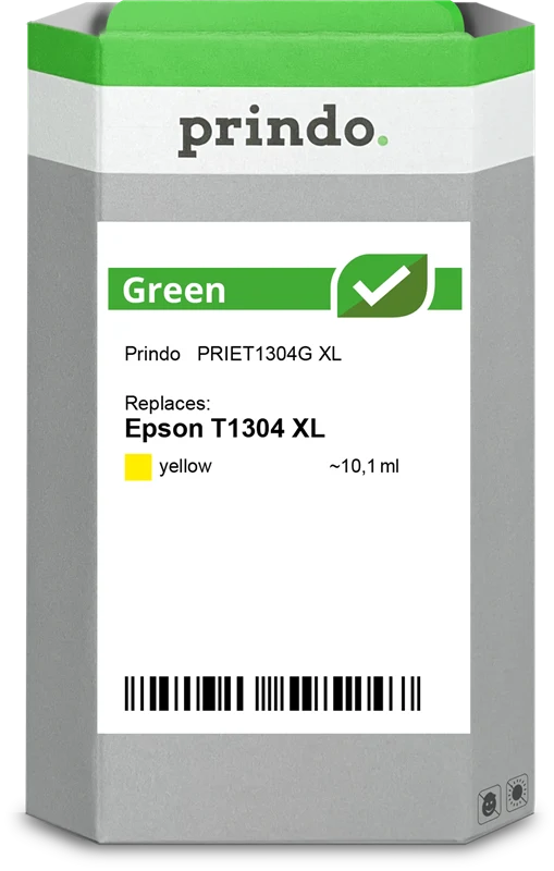 Prindo Green XL Druckerpatrone kompatibel mit Epson T1304 XL Gelb