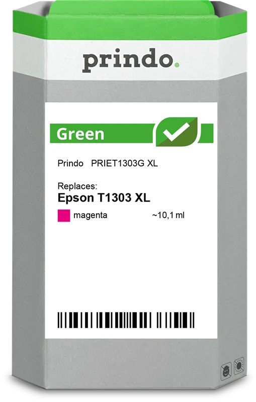 Prindo Green XL Druckerpatrone kompatibel mit Epson T1303 XL Magenta