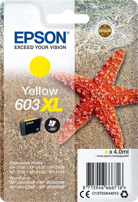 Epson 603XL Gelb Druckerpatrone C13T03A44010