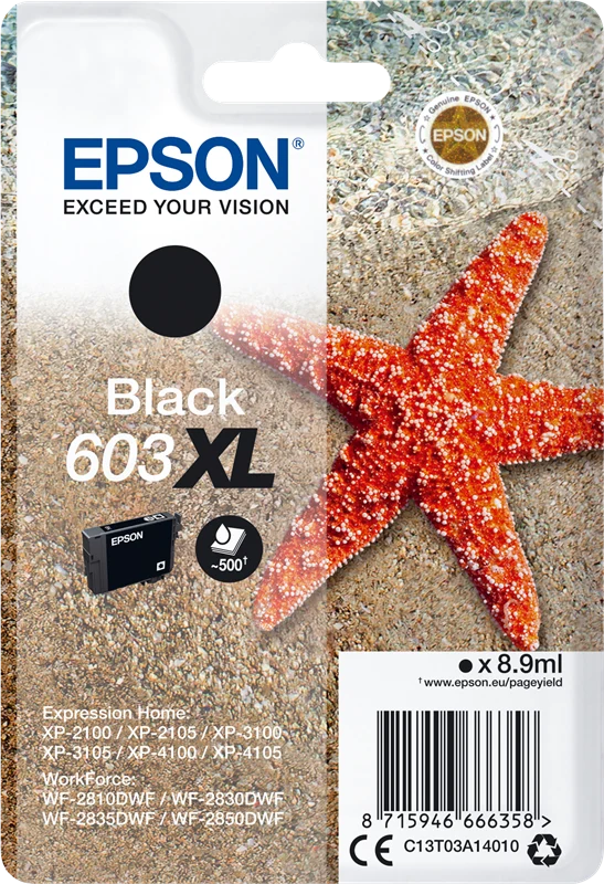 Epson 603XL Schwarz Druckerpatrone C13T03A14010