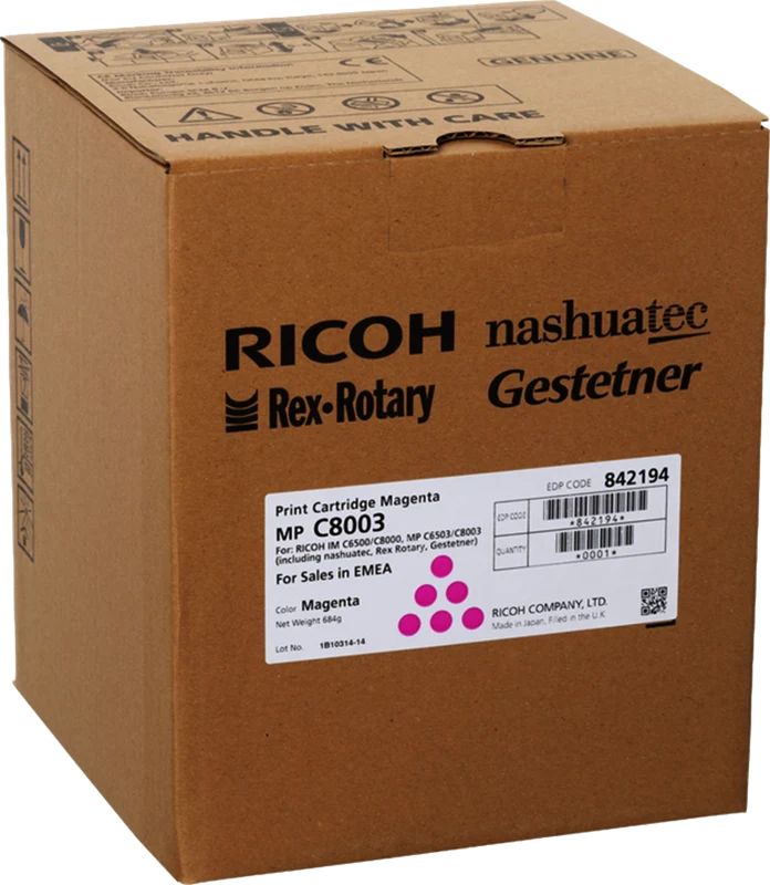 Ricoh MP C8003M Magenta Toner
