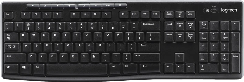 Logitech K270 Kabellose Tastatur Schwarz
