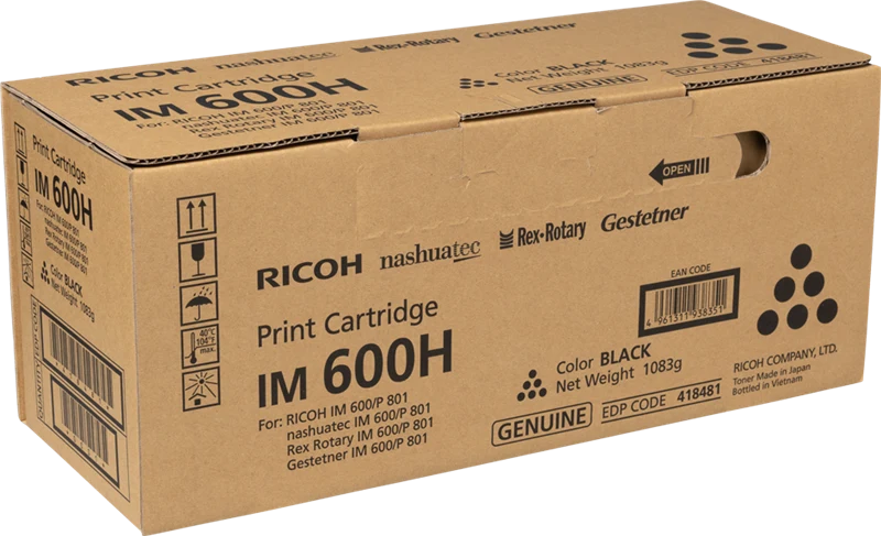 Ricoh IM 600H Schwarz Toner