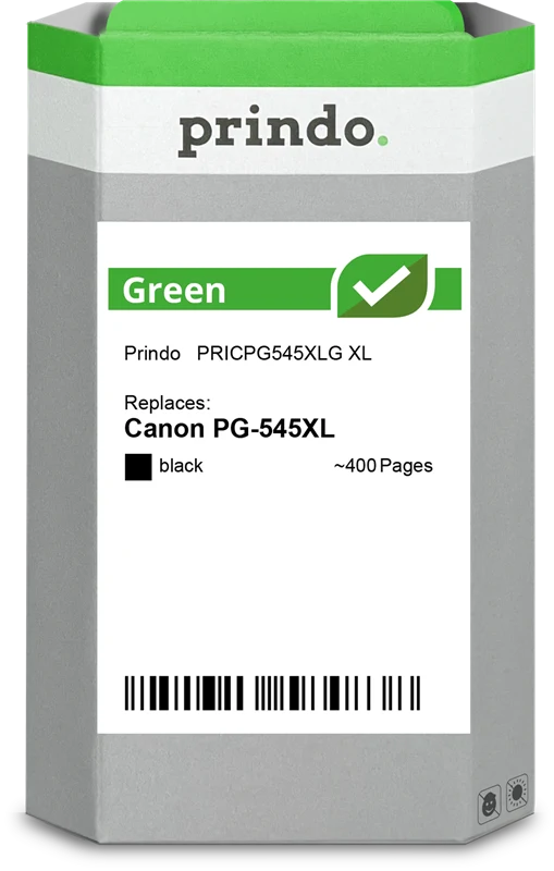 Prindo Green XL Druckerpatrone kompatibel mit Canon PG-545XL Schwarz