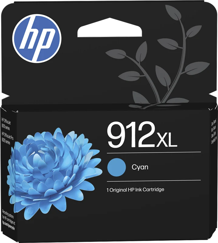 HP 912 XL Cyan Druckerpatrone 3YL81AE