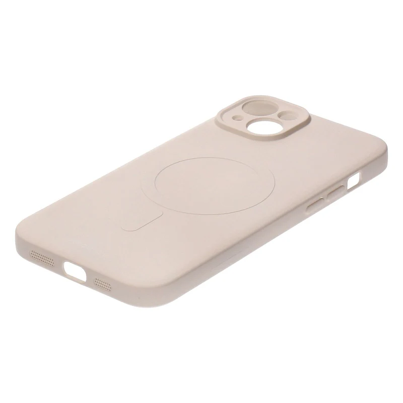 Mobilize Protection Pack iPhone 15 Plus Silikon Case creme und Displayschutz