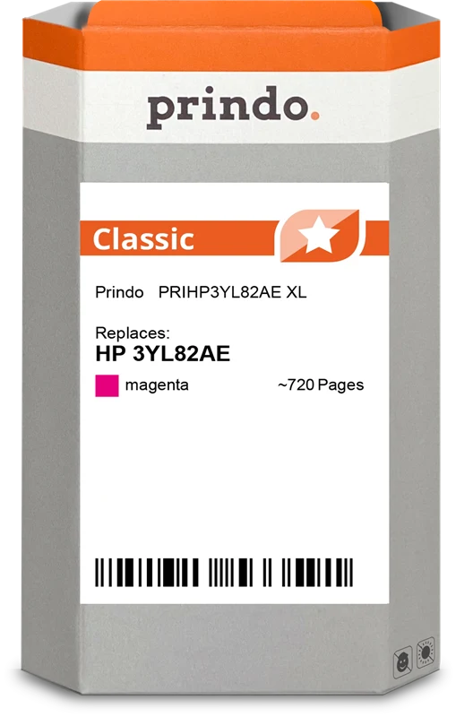 Prindo Classic XL Druckerpatrone kompatibel mit HP 912 XL Magenta