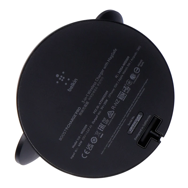 Belkin BOOST Charge Pro Trio WirelessCharger Stand mit MagSafe schwarz