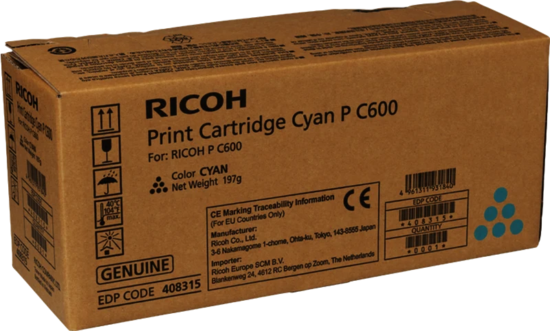 Ricoh P C600C Cyan Toner