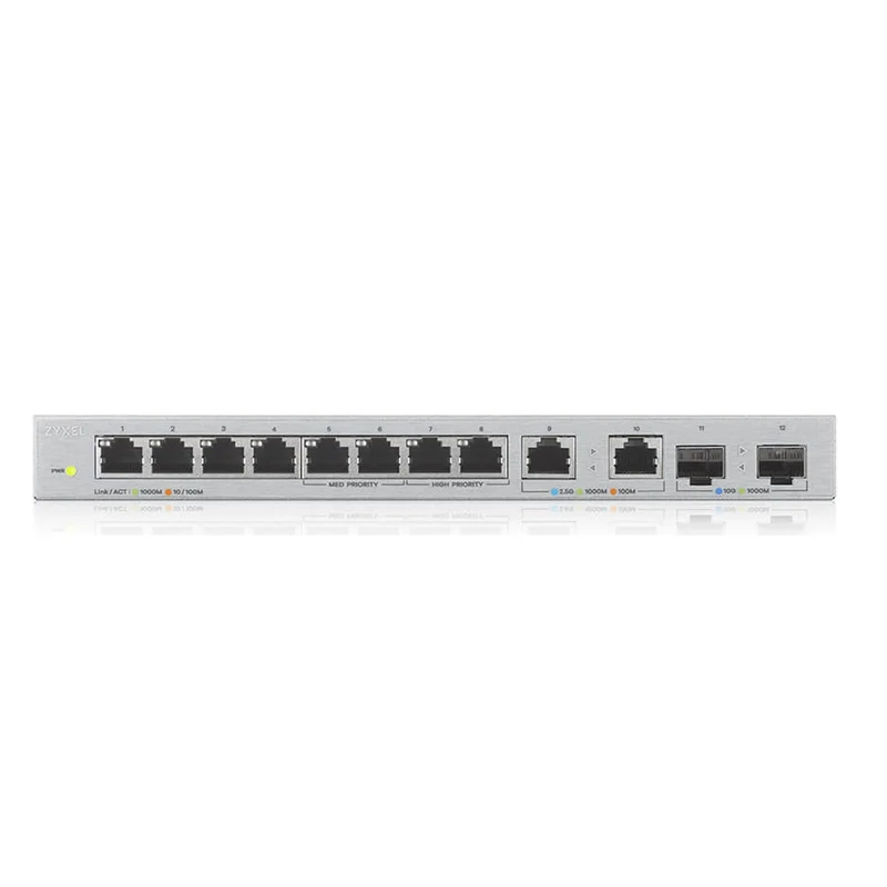 Zyxel XGS1010-12-ZZ0102F Netzwerk-Switch Unmanaged Gigabit Ethernet (10/100/1000) Grau