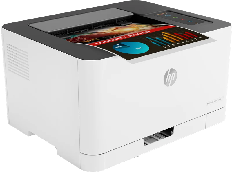HP Color Laser 150nw Laserdrucker Weiss