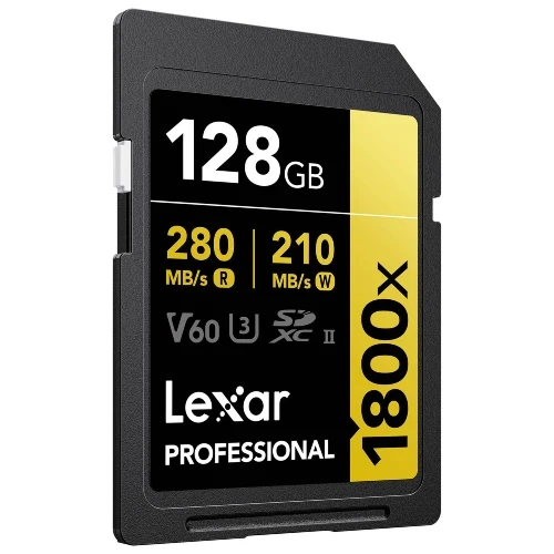 Lexar Professional SDXC 128 GB BL 1800, UHS-II V60 Gold