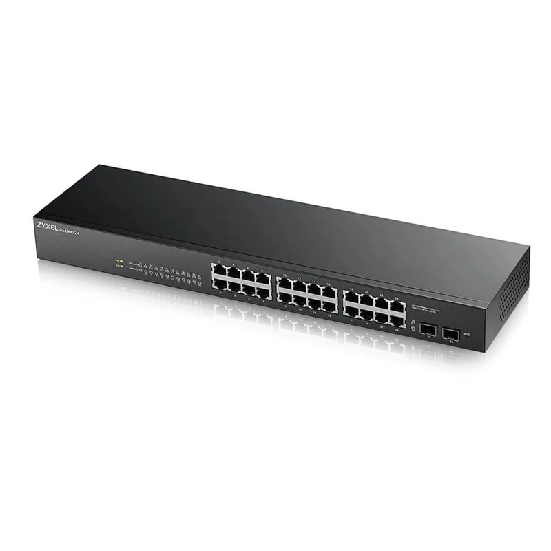 Zyxel GS-1900-24 v2 Managed L2 Gigabit Ethernet (10/100/1000) 1U Schwarz