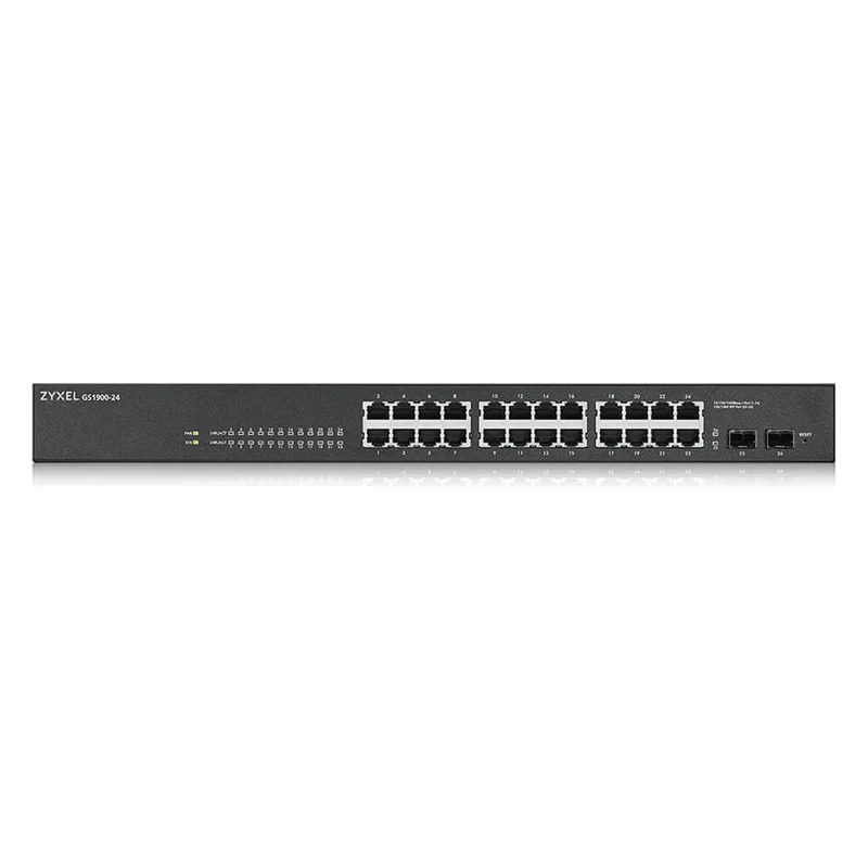 Zyxel GS-1900-24 v2 Managed L2 Gigabit Ethernet (10/100/1000) 1U Schwarz