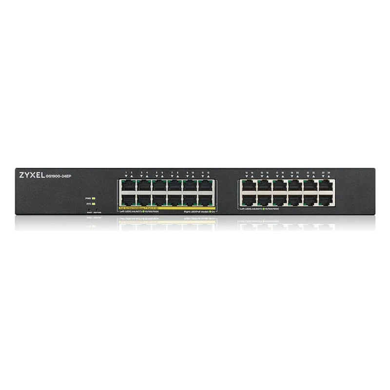 Zyxel GS1900-24EP Managed L2 Gigabit Ethernet (10/100/1000) Power over Ethernet (PoE) Schwarz