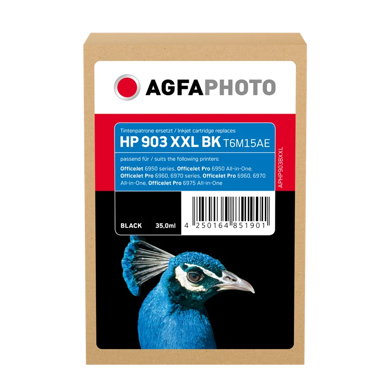 Agfa Photo kompatibel mit HP 903 XXL Druckerpatrone Schwarz