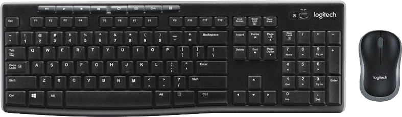 Logitech MK270 kabelloses Tastatur-Maus-Set QWERTZ DE Schwarz