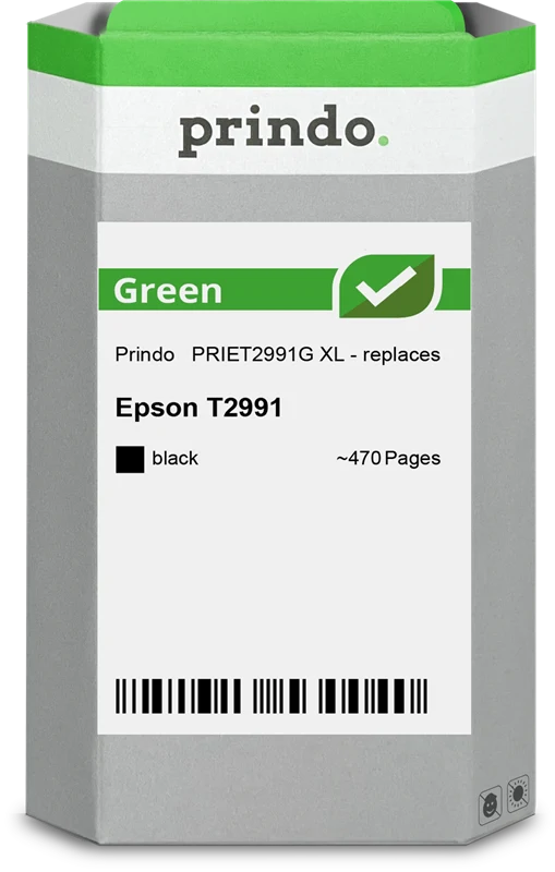 Prindo Green XL Druckerpatrone kompatibel mit Epson 29 XL Schwarz