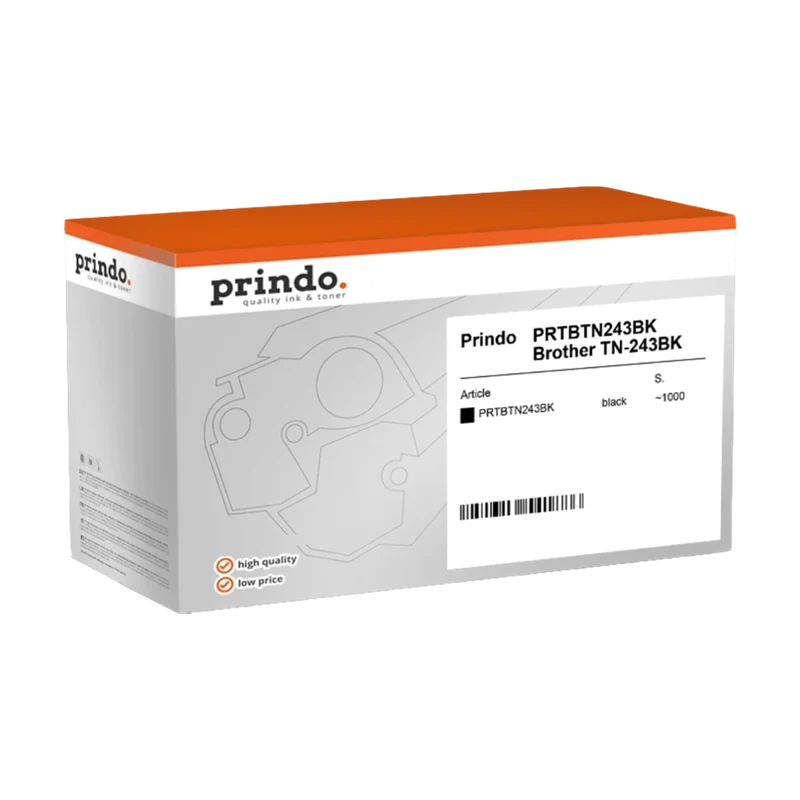 Prindo Classic Toner kompatibel mit Brother TN-243BK Schwarz