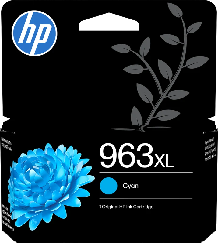 HP 963 XL Cyan Druckerpatrone 3JA27AE