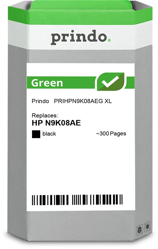 Prindo Green XL Druckerpatrone kompatibel mit HP 304 XL Schwarz