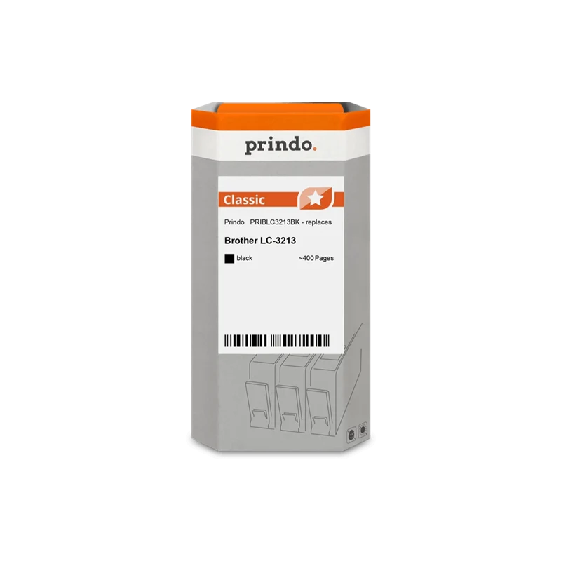 Prindo Classic XL Druckerpatrone kompatibel mit Brother LC3213BK XL Schwarz