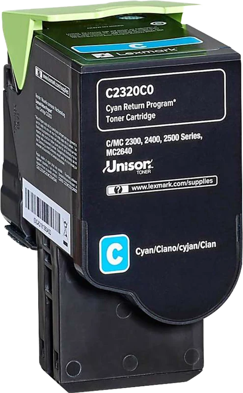 Lexmark C2320C0 Cyan Toner