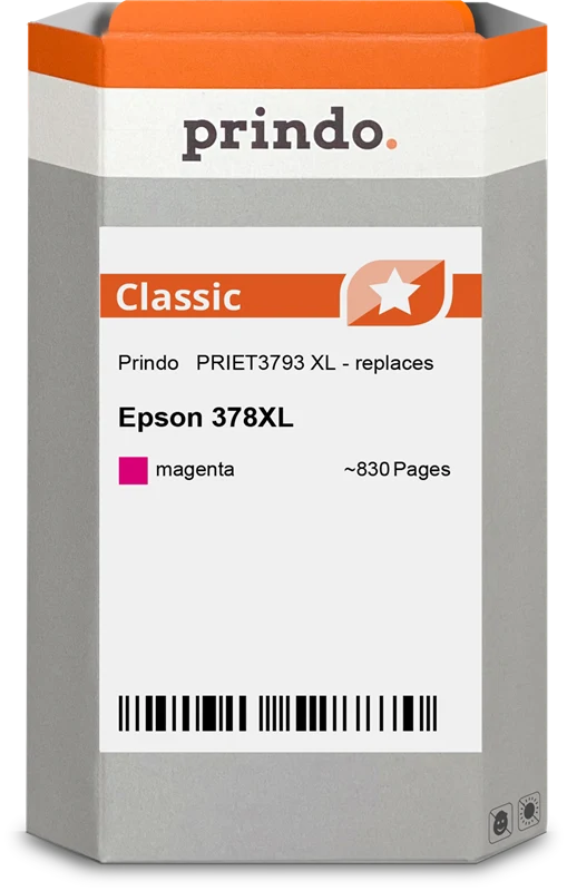 Prindo Classic XL Druckerpatrone kompatibel mit Epson 378XL Magenta