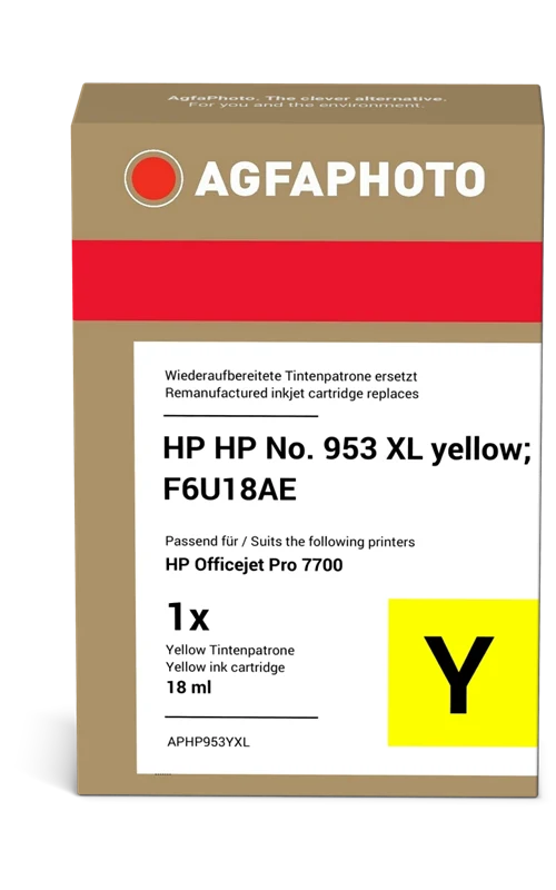 Agfa Photo XL Druckerpatrone kompatibel mit HP 953 XL Gelb