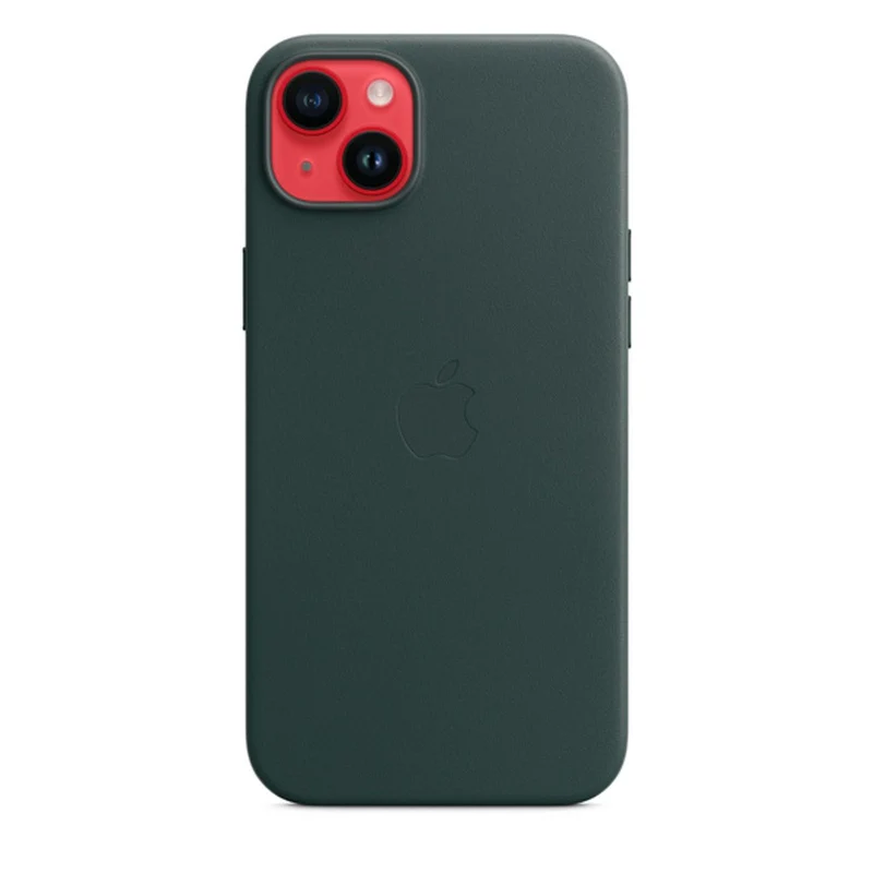 Apple Leder Case mit MagSafe für iPhone 14 Plus Waldgrün
