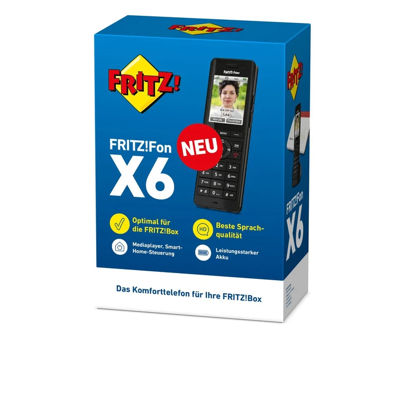 AVM FRITZ!Fon X6 schnurloses DECT-Telefon schwarz