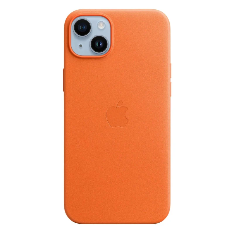 Apple Leder Case mit MagSafe für iPhone 14 Plus Orange
