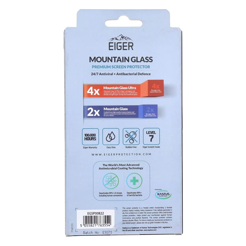 Eiger Mountain Glass Samsung Galaxy A33 Displayschutz Standart 2.5D Flat