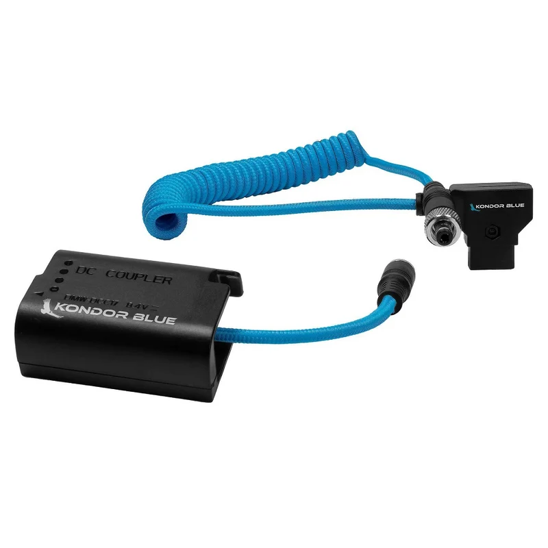 Kondor Blue D Tap zu Lumix S5 GH5 DMW-BLK22 Dummy Akku Kabel