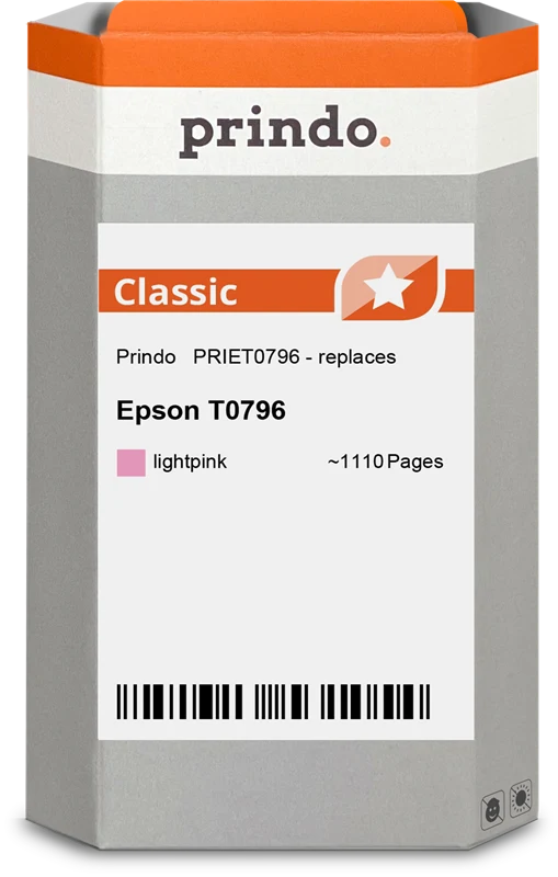 Prindo Classic Druckerpatrone kompatibel mit Epson T0796 Light Magenta