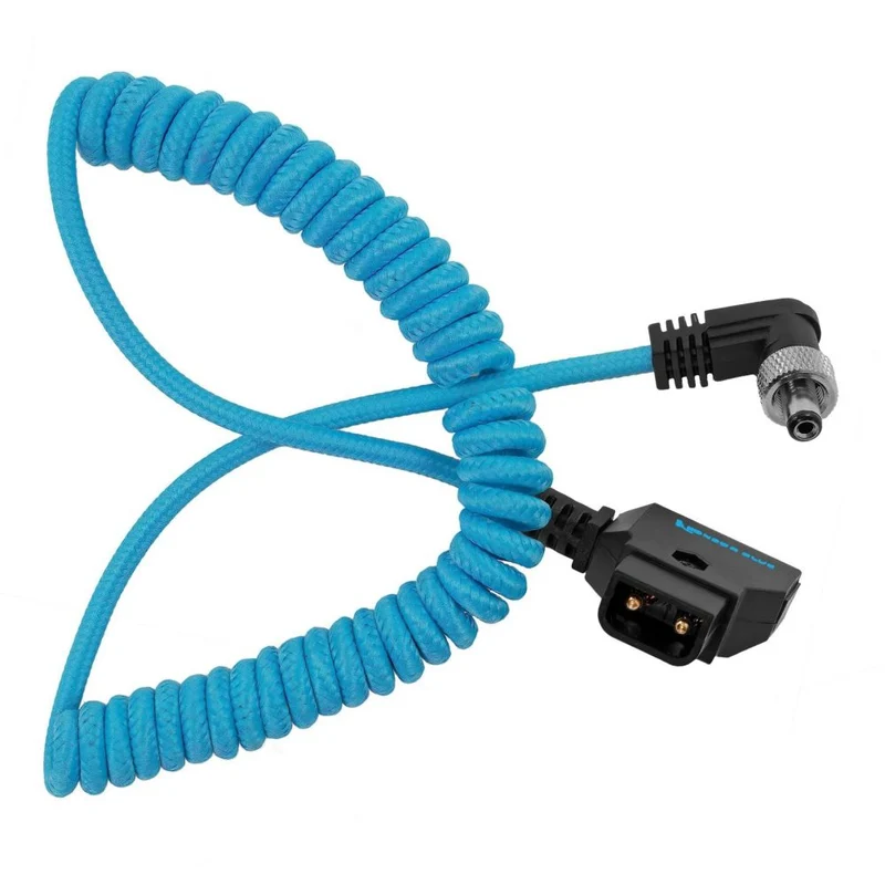 Kondor Blau gewickeltes D-Tap zu verriegeln DC 2,1mm abgewinkeltes Kabel (Atomos Ninja/Shogun)
