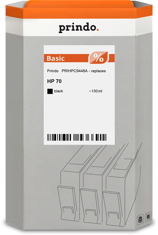 Prindo Basic Druckerpatrone kompatibel mit HP 70 Schwarz