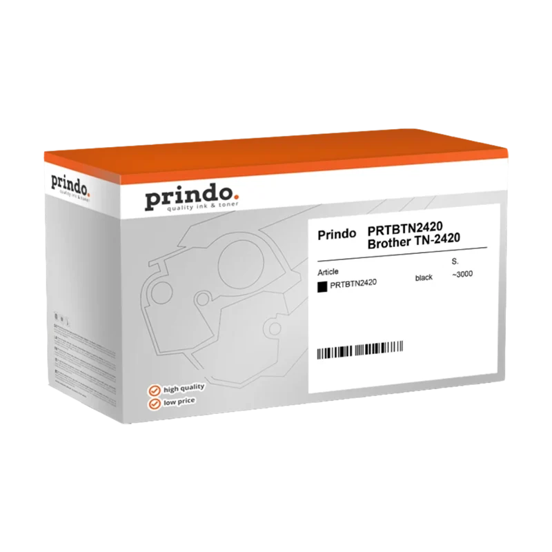 Prindo Classic Toner kompatibel mit Brother TN-2420 Schwarz