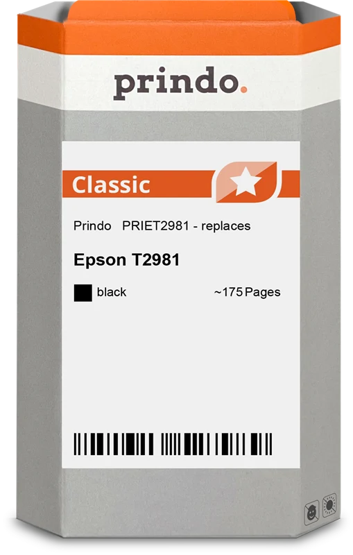 Prindo Classic Druckerpatrone kompatibel mit Epson 29 Schwarz